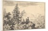 Two Men on a Rock Terrace by Allart van Everdingen