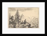 Two Men on a Rock Terrace by Allart van Everdingen