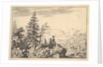 Two Men on a Rock Terrace by Allart van Everdingen