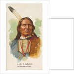Big Snake, Winnebagoes, from the American Indian Chiefs series for Allen & Ginter Cig…, 1888 by Allen & Ginter