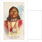 Always Riding, Yampah Ute, from the American Indian Chiefs series for Allen & Ginter …, 1888 by Allen & Ginter