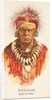 Keokuk, Sac and Fox, from the American Indian Chiefs series for Allen & Ginter Cigare…, 1888 by Allen & Ginter