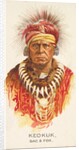 Keokuk, Sac and Fox, from the American Indian Chiefs series for Allen & Ginter Cigare…, 1888 by Allen & Ginter