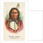 Black Hawk, Dakota Sioux, from the American Indian Chiefs series for Allen & Ginter C…, 1888 by Allen & Ginter