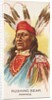 Rushing Bear, Pawnee, from the American Indian Chiefs series for Allen & Ginter Cigar…, 1888 by Allen & Ginter