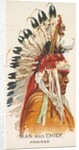 Man and Chief, Pawnee, from the American Indian Chiefs series for Allen & Ginter Ciga…, 1888 by Allen & Ginter