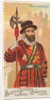 Halberd, from the Arms of All Nations series for Allen & Ginter Cigarettes Brands, 1887 by Allen & Ginter