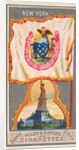 New York, from the City Flags series for Allen & Ginter Cigarettes Brands, 1887 by Allen & Ginter