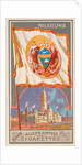 Philadelphia, from the City Flags series for Allen & Ginter Cigarettes Brands, 1887 by Allen & Ginter