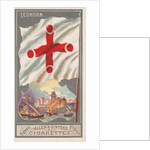 Leghorn, from the City Flags series for Allen & Ginter Cigarettes Brands, 1887 by Allen & Ginter