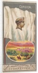 Corsica, from the City Flags series for Allen & Ginter Cigarettes Brands, 1887 by Allen & Ginter