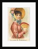 Plate 2, from the Fans of the Period series for Allen & Ginter Cigarettes Brands, 1889 by Allen & Ginter