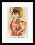 Plate 2, from the Fans of the Period series for Allen & Ginter Cigarettes Brands, 1889 by Allen & Ginter