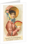 Plate 2, from the Fans of the Period series for Allen & Ginter Cigarettes Brands, 1889 by Allen & Ginter
