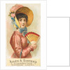 Plate 2, from the Fans of the Period series for Allen & Ginter Cigarettes Brands, 1889 by Allen & Ginter