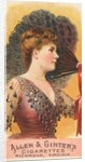 Plate 1, from the Fans of the Period series for Allen & Ginter Cigarettes Brands, 1889 by Allen & Ginter