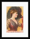 Plate 1, from the Fans of the Period series for Allen & Ginter Cigarettes Brands, 1889 by Allen & Ginter