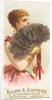 Plate 6, from the Fans of the Period series for Allen & Ginter Cigarettes Brands, 1889 by Allen & Ginter