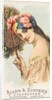 Plate 12, from the Fans of the Period series for Allen & Ginter Cigarettes Brands, 1889 by Allen & Ginter