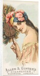 Plate 12, from the Fans of the Period series for Allen & Ginter Cigarettes Brands, 1889 by Allen & Ginter