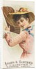 Plate 13, from the Fans of the Period series for Allen & Ginter Cigarettes Brands, 1889 by Allen & Ginter