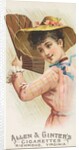 Plate 13, from the Fans of the Period series for Allen & Ginter Cigarettes Brands, 1889 by Allen & Ginter