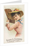 Plate 13, from the Fans of the Period series for Allen & Ginter Cigarettes Brands, 1889 by Allen & Ginter