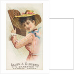 Plate 13, from the Fans of the Period series for Allen & Ginter Cigarettes Brands, 1889 by Allen & Ginter
