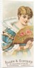 Plate 14, from the Fans of the Period series for Allen & Ginter Cigarettes Brands, 1889 by Allen & Ginter