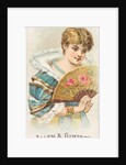 Plate 14, from the Fans of the Period series for Allen & Ginter Cigarettes Brands, 1889 by Allen & Ginter