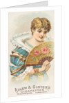 Plate 14, from the Fans of the Period series for Allen & Ginter Cigarettes Brands, 1889 by Allen & Ginter