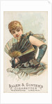 Plate 16, from the Fans of the Period series for Allen & Ginter Cigarettes Brands, 1889 by Allen & Ginter