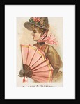 Plate 19, from the Fans of the Period series for Allen & Ginter Cigarettes Brands, 1889 by Allen & Ginter