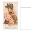 Plate 19, from the Fans of the Period series for Allen & Ginter Cigarettes Brands, 1889 by Allen & Ginter