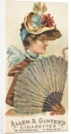 Plate 21, from the Fans of the Period series for Allen & Ginter Cigarettes Brands, 1889 by Allen & Ginter