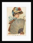 Plate 21, from the Fans of the Period series for Allen & Ginter Cigarettes Brands, 1889 by Allen & Ginter