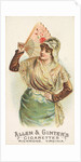 Plate 22, from the Fans of the Period series for Allen & Ginter Cigarettes Brands, 1889 by Allen & Ginter