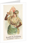 Plate 22, from the Fans of the Period series for Allen & Ginter Cigarettes Brands, 1889 by Allen & Ginter