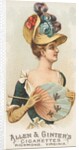 Plate 25, from the Fans of the Period series for Allen & Ginter Cigarettes Brands, 1889 by Allen & Ginter