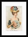 Plate 25, from the Fans of the Period series for Allen & Ginter Cigarettes Brands, 1889 by Allen & Ginter