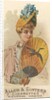 Plate 36, from the Fans of the Period series for Allen & Ginter Cigarettes Brands, 1889 by Allen & Ginter