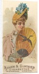 Plate 36, from the Fans of the Period series for Allen & Ginter Cigarettes Brands, 1889 by Allen & Ginter