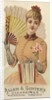 Plate 41, from the Fans of the Period series for Allen & Ginter Cigarettes Brands, 1889 by Allen & Ginter