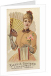 Plate 41, from the Fans of the Period series for Allen & Ginter Cigarettes Brands, 1889 by Allen & Ginter