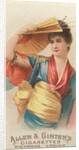 Plate 43, from the Fans of the Period series for Allen & Ginter Cigarettes Brands, 1889 by Allen & Ginter