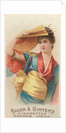 Plate 43, from the Fans of the Period series for Allen & Ginter Cigarettes Brands, 1889 by Allen & Ginter