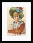 Plate 50, from the Fans of the Period series for Allen & Ginter Cigarettes Brands, 1889 by Allen & Ginter
