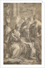 Various Saints Witnessing John the Baptist's Homage to the Infant Christ by Andrea Schiavone
