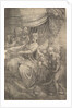 The Holy Family, an angel holding flowers approaching from the right, ca. 1550-53 by Andrea Schiavone
