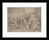 The miraculous draught of the fishes, Christ at the right accompanied by apostles in…, ca.1548-52 by Andrea Schiavone